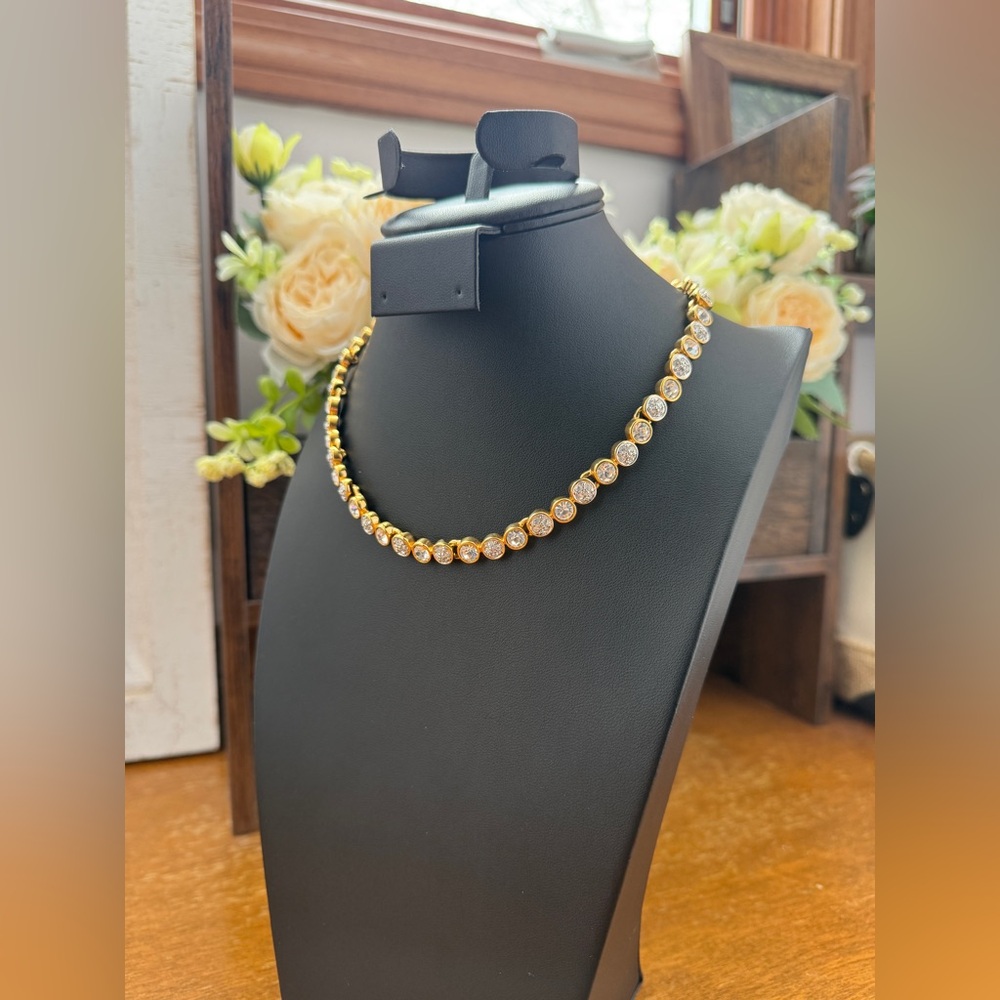 Authentic Swarovski Necklace (Swan Stamped), Like New